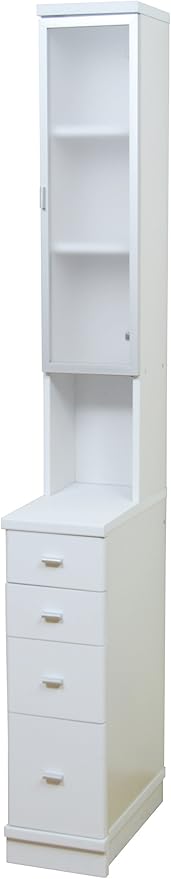 Amazon Co Jp ライフスタイリングショップ すき間収納 幅cm ランドリー サニタリー 作業台 引出 ホワイト St 12 ホーム キッチン