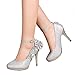 getmorebeauty Women's Glitter Sequins Strappy Closed Toes Dress Wedding Shoes