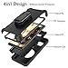 Dailylux Shockproof Case for Samsung Galaxy Note 8, Rugged Heavy Duty Hybrid Holster Rotating Swivel Protective Bumper Kickstand Cover with Belt Clip, Black