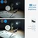 AMIR Mini Book Light, 4 LED Reading Light, Flexible Clip on Light, USB Rechargeable with Eye Care 2-Level Brightness, Battery Level Indicator, Portable for Reading in Bed, Desk, Laptop, Reader, Kids