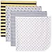 Gerber Baby Boys' 4 Pack Flannel Blankets