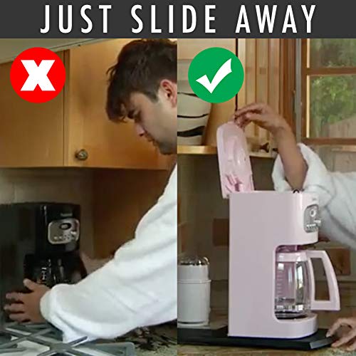 Comfecto Kitchen Caddy Sliding, ABS Handy Appliance with Smooth Rolling