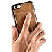 iphone 6s Wallet Case, ZVE Genuine Leather iphone 6 Case Wallet Kickstand case with Card Holder Slots and Stand Feature Protective Shockproof Wallet Case Cover For Apple iphone 6 / 6s - Brown