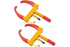 MIKKUPPA Wheel Lock Security Tire Clamp 2 Pcs, Heavy Duty Anti-Theft Protective Vehicle Clamp for Auto Car Truck Trailer Auto
