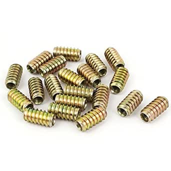 Dadi Per Mobili M8 X 18 Mm - Confezione Da 10 Pezzi - Zincati E Simmetrici