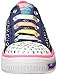 Skechers Kids Twinkle Toes Chit Chat Light-Up Lace-Up Sneaker,Bleu marine,11 M US Little Kid