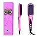 ACEVIVI 2 in 1 Ionic Hair Straightening Brush, Ceramic Heating Straightening Irons Brush with MCH heating technology and Auto Temperature Lock, Anti-scald Patented Design Pink