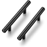 Ravinte 30 Pack | 5 Inch Cabinet Pulls Matte Black Stainless Steel Kitchen Drawer Pulls Cabinet Handles 5 InchLength, 3 Inch 