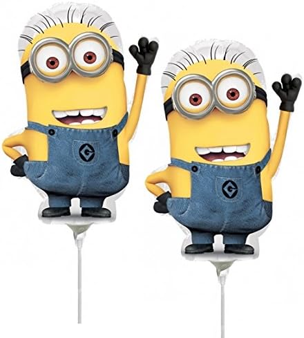 5 DESPICABLE ME MINIONS BALLOONS PARTY MINI SHAPE BALLOONS FAVORS DECORATIONS