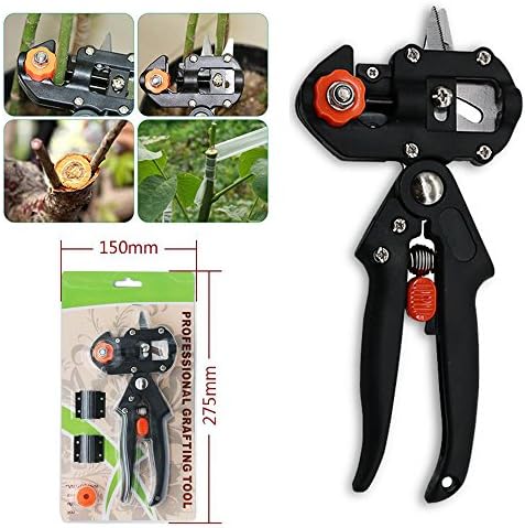 Fruit Tree Pruning Shears Grafting Cutting Garden Tool with 2 Blades Tree Grafting Tools Cutting Scissors