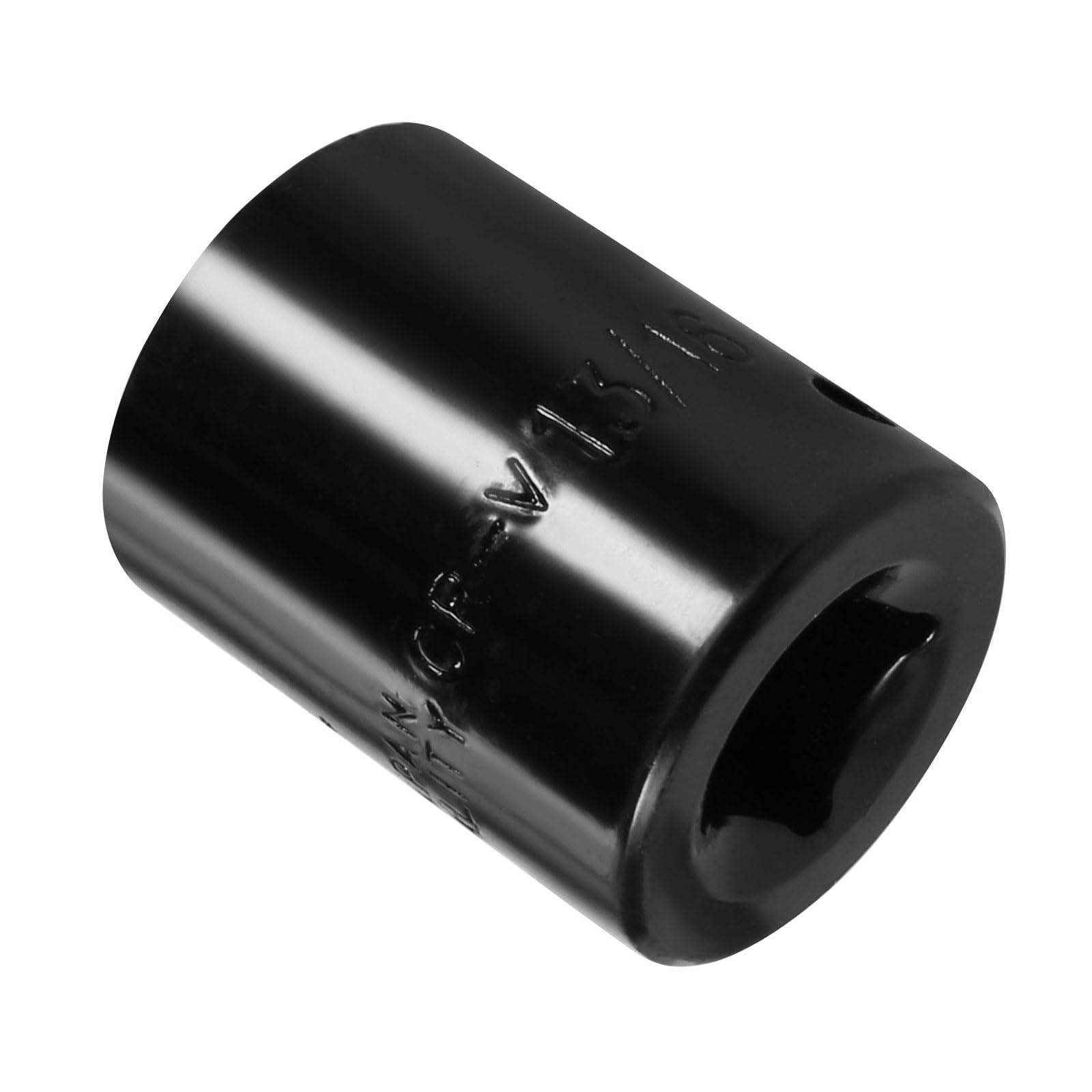 CoCud 6 Point Shallow Impact Socket, 1/2" by 13/16" SAE Size, CR-V Steel Hex Deep Socket - (Applications: for Car Maintenance)