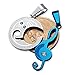 Jstyle Jewelry Stainless Steel Best Friend Puzzle Pendant,Music Note Engraved,with Chain