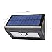 VOLADOR 50 LED Outdoor Solar Lights, Motion Sensor Security Light, Solar Powered Lights for Driveway Yard Garden Patio, 3 Working Modes, 4000mAh Battery(Black)