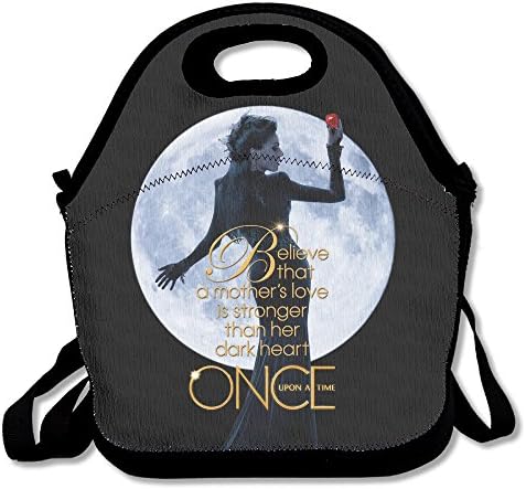 Amurder Once Upon A Time Insulated Personalized Tote Lunch Food Bag Black
