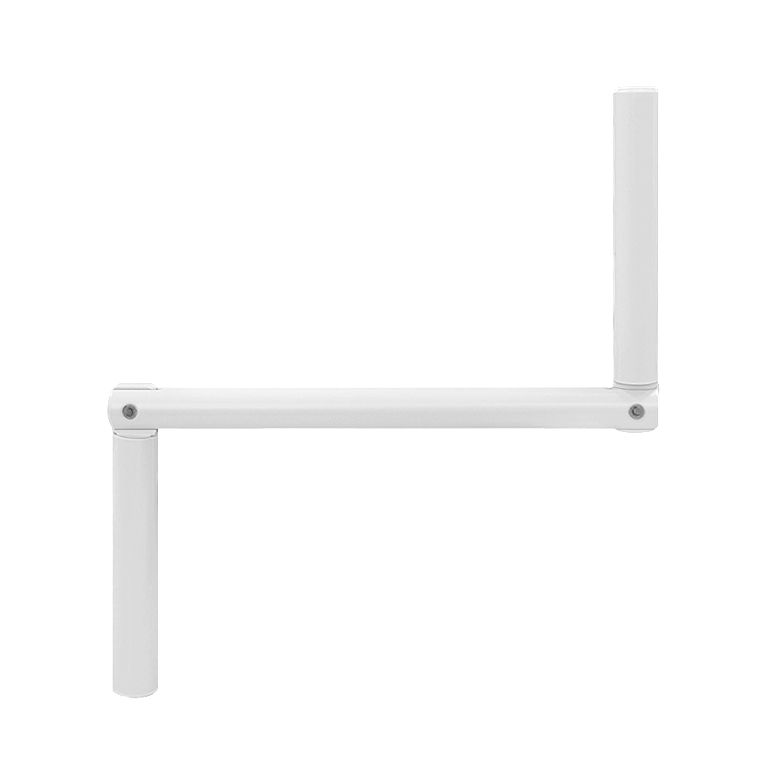 White crank handle for crank roller shutters, length 410 mm, colour: white, zinc-plated, aluminium and stainless steel, manual roller shutter mechanism, made in France