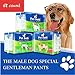 Soft Barks Male Pet Simple and Convenient Disposable Wrap Dog Diapers, 48 Count