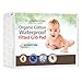 Organic Cotton Waterproof Fitted Crib Pad - Natural Baby Crib Mattress Cover & Protector - Unbleached, Non-Toxic & Hypoallergenic (28
