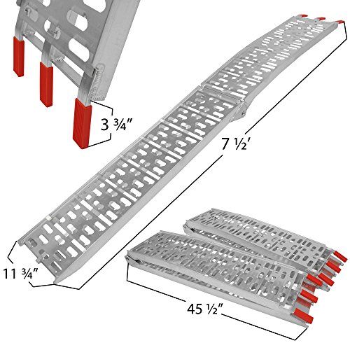1 Aluminum+Lawnmower+Loading+Ramps+trailer