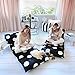 Butterfly Craze Floor Lounger Cover – Inflatable Air Bed, Floor Mattress or Bean Bag Chair Alternative. Black and White Polka Dot Pattern Makes it Fun and Stylish. Pillow Bed Cover Only!