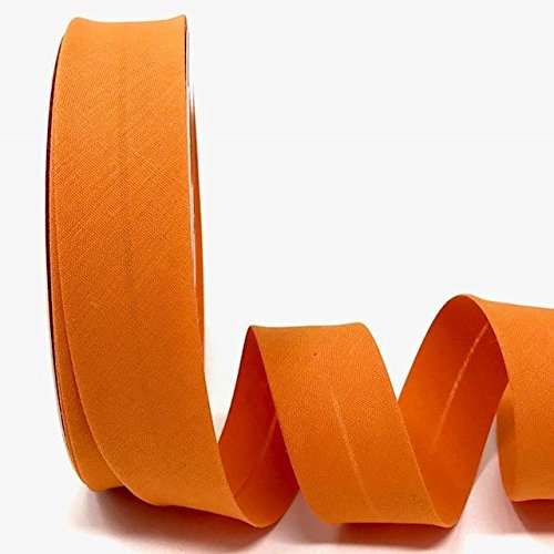 Byetsa Orange 30mm Polycotton Bias Binding on a 25m Roll