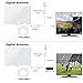 TV Antenna, Indoor HDTV Antenna 1080P 50-80 Miles Range with 2018 Newest Type Switch Console Amplifier Signal Booster, USB Power Supply and 16.4ft Coax Cable, White Appearance (2018 New Version)