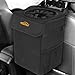 Manfiter Car Trash Can with Lid and Storage Pockets, 2.5 Gallon Auto Car Garbage Can, 100% Leak-Proof Car Trash Container, Waterproof Car Trash Bag, Hanging Car Trash Bin,8