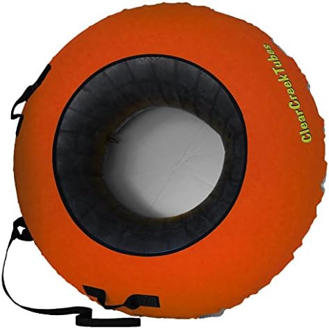 ClearCreekTubes SUPER SLICK NO WAX NEEDED! 44" Huge Non-Towable Snow Tube with Gray Bottom
