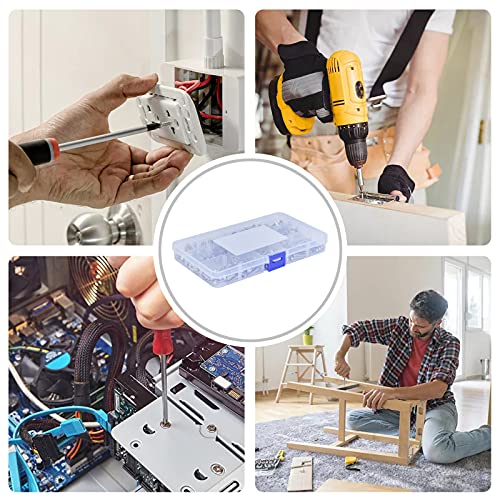 220pcs M3 M4 M5 Selbstschneidende Schrauben Set 304 Edelstahl Cross Drive Linsenkopf Holzschrauben Sortiment Kit mit… – Bild 8