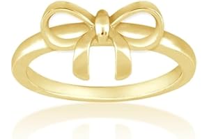 Beaux Bijoux Bow Rings Infinity Rings for Women in Sterling Silver or 14k Gold - Fine Bow Jewelry Ribbon Ring - Valentines Day Bow Ring Gift for Her