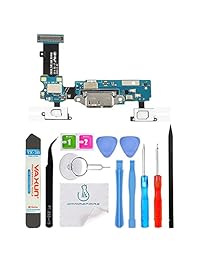 omnirepairs for Samsung Galaxy S5 SM G900 Puerto USB de carga flex Ribbon Cable + Micrófono + Capacitiva Sustitución de botón + Herramientas