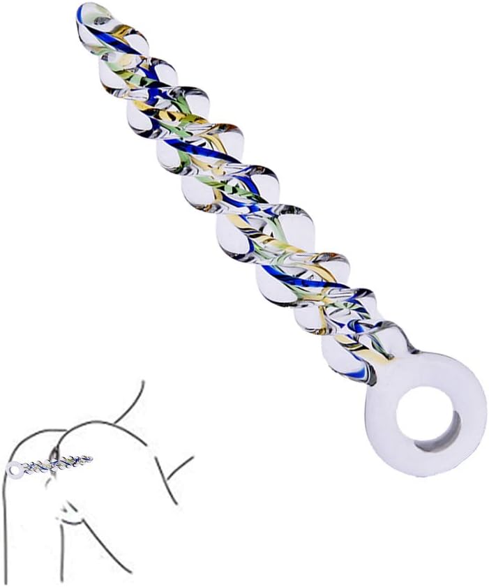 Amal Trainer Butt Pug T-Shirt Crystal Glass Threaded Beads - Pleasure Wand Dldo Pen'is - Anales Trainer Expander for Beginners by PADEK