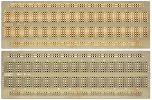 (Pack of 2) 840 Point Bread Board PCB Epoxy Fiber 2 1/8×6 5/8 in (55×168 Mm)