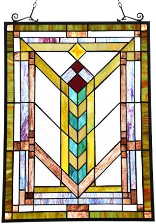 thumbnail image 2 of Buy Capulina Stained Glass Window Hanging Panels Ission Elegant Style 2 of 9