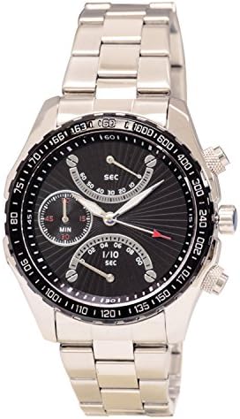 Pedre Fly-Back Chronograph Stainless Steel Bracelet Watch 0586SKX w/Tachymeter Bezel