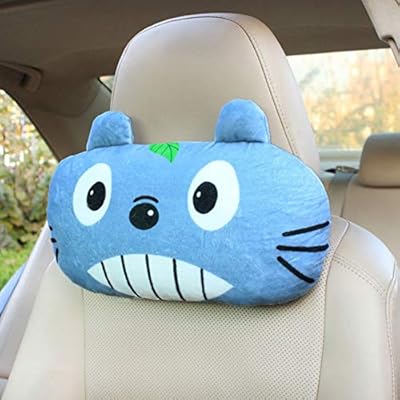 Fkloc Neck Pillow Car Headrest Cartoon Pillow Backrest Seat Neck