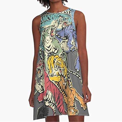 2 Womens+Vintage+Sleeveless+Dresses+Sundress
