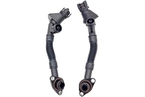 OKAY MOTOR Set of 2 Crankcase Vent Hose Left and Right N63 pcv for BMW 550i 650i 750i X5 X6 Alpina B7 F01 F02 F07 F10 F12 F13 E70 E71 11157646086 11157646087