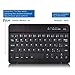 Universal 8 inch Tablet Keyboard Case, 【DETUOSI】 Wireless Bluetooth Removable Keyboard + Folio PU Leather Cover + Stand, Travel Portable Leather Sleeve for iOS/Android/Windows 8.0'' Tablet，(Black)