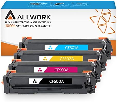 S SMARTOMNI Compatible Toner Cartridge Replacement for HP 202X CF500X CF501X CF502X CF503X (KCMY,4-Pack with IC chip), Compatible use with HP Color Laserjet M254dw M254nw M281FDN M281FDW MFP M280