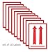 DOT Red Arrow Shipping Labels 10pk