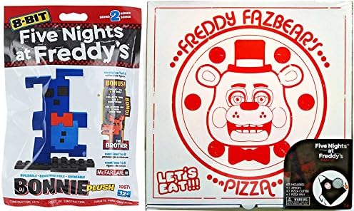 Five Nights At Freddy's 8-Bit Pack Construction Set Bonnie + FNAF Freddy Fazbear Pizza Party Kit