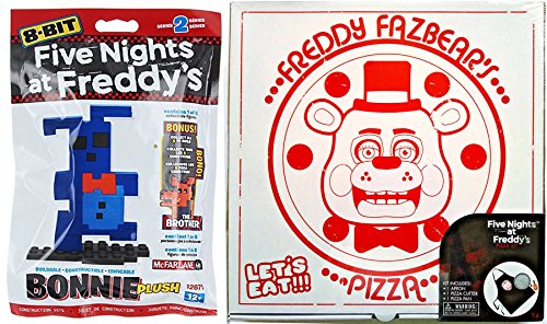 Five Nights At Freddy's 8-Bit Pack Construction Set Bonnie + FNAF Freddy Fazbear Pizza Party Kit