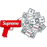 Make It Rain with Cool New Money Gun with LED Light! Fun Times! Impress Your Friends By Making It Rain Real US DOLLARS Holds Up To 100 Pieces of Money You Will Be The Coolest Person in Da Club Supreme