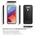 LG G6 / G6 Plus Case, Ringke [Onyx] Fine Brushed Metal Design [Flexible & Slim] Detailed Edgy Carbon-Fiber Trim Dynamic Durable Anti-Slip TPU Impact Shock-Absorbent Case - Black