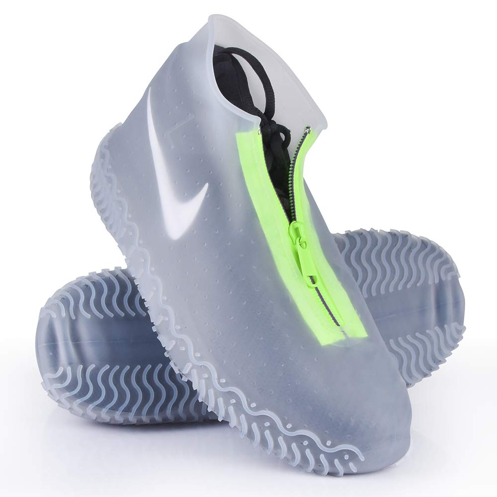 thumbnail interactive-video image 1 of Anti-Slip Reusable Rain Shoe Covers – Waterproof Zipper Overshoes, Boot Protector 1 of 6