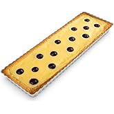 Fox Run 44531 Rectangular Tart Pan, 14.1 x 4.7 x 1 inch, Silver Stainless Steel with Removable Bottom, Large