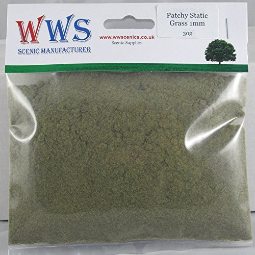 WWS Patchy 1mm Mix Modell Basing Static Grass 30g G, O, HO / OO, TT, N.Z Wargames – Bild 3