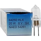 OSRAM SYLVANIA FHE / ESB 64250 HLX 20w 6v G4 Bipin Halogen light Bulb