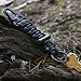 Bomber and Company Paracord Carabiner Survival Keychain Lanyard - Military Grade Type III 7 Strand 550 Lb Test Cord - Premium Survival Keychain Outdoor Gear - Green
