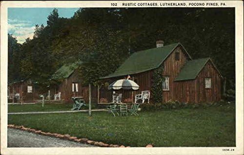 Rustic Cottages Lutherland Pocono Pines Pennsylvania Pa Original